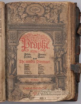 KONUNG GUSTAF II ADOLFS BIBEL, "Biblia Thet är All then helgha Scrifft..", Stockholm 1618.