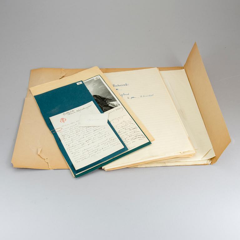 BREVSAMLING, bla Egron Lundgren, Rosa Bonheur, Carl Snoilsky, Frédéric Auguste Bartholdi.