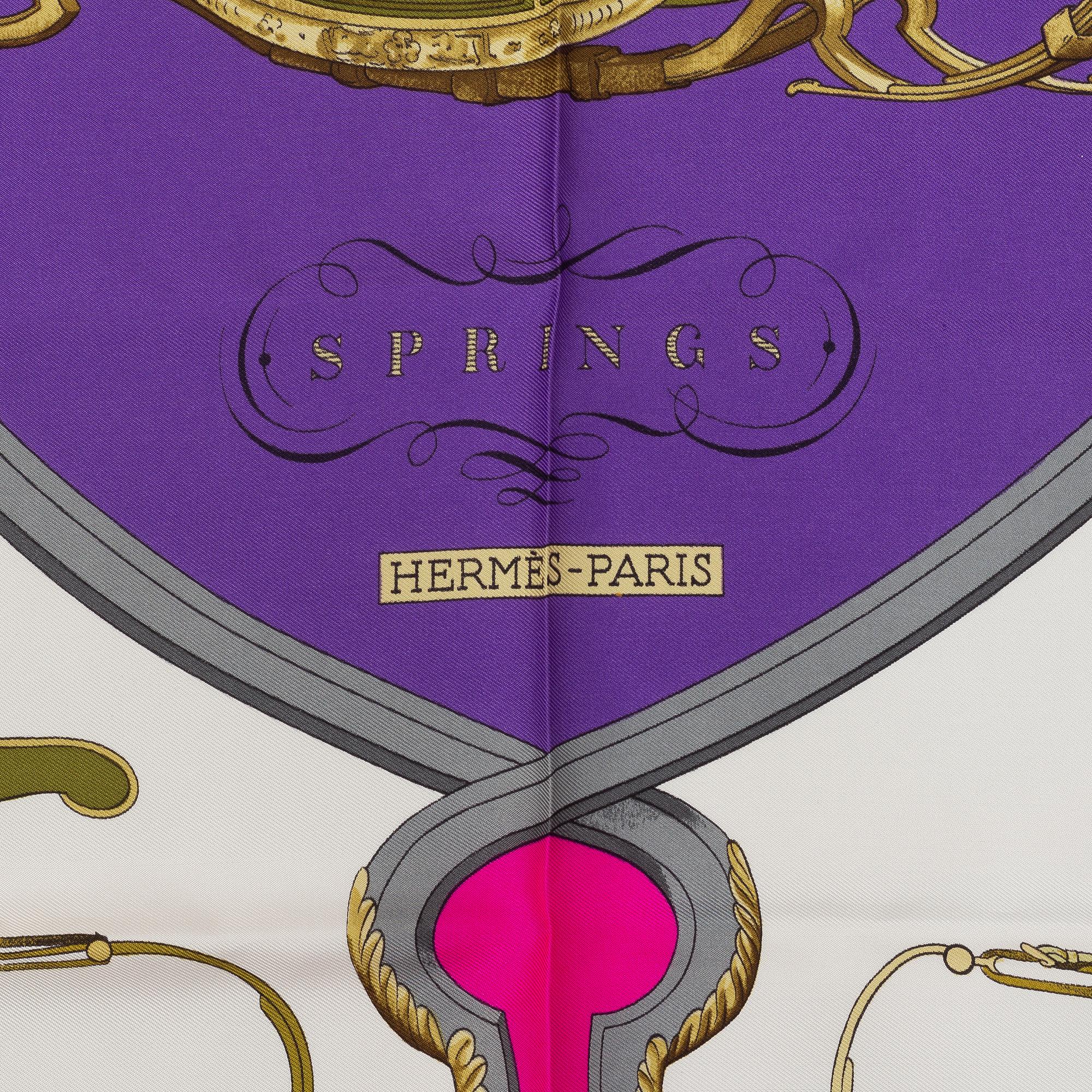 Hermès, scarf, "Springs".