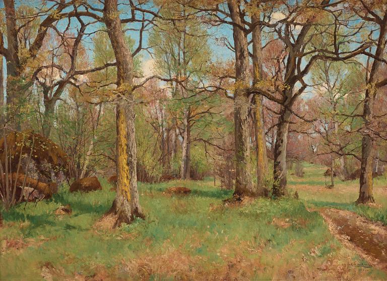 Axel Lindman, Spring landscape.