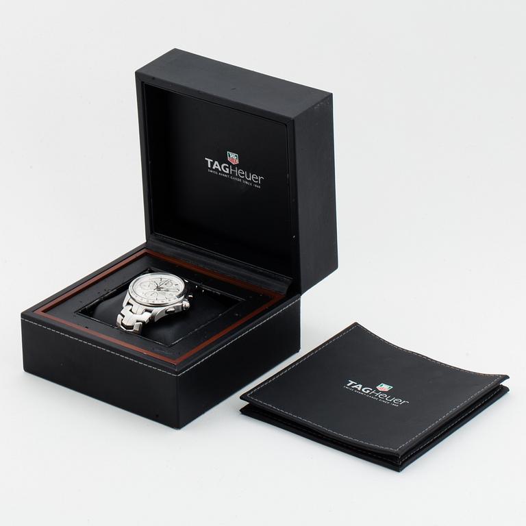 TAG HEUER, Link (200 Meters), "Tachymetre", chronograph, wristwatch, 42 mm.