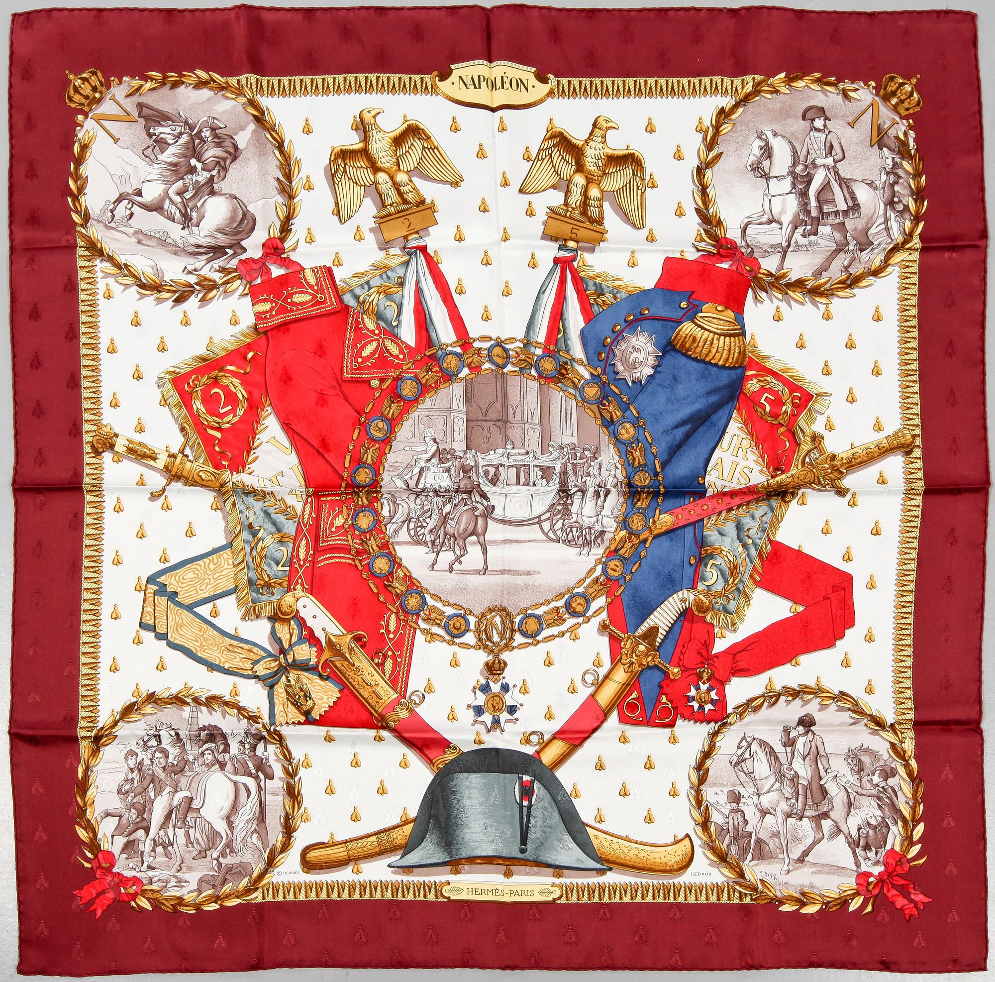 SCARF, "Napoleon", Philippe Ledoux, Hermès, Paris.