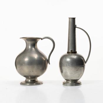 Pewter, 6 pieces, GAB and Ystad, including 1935.