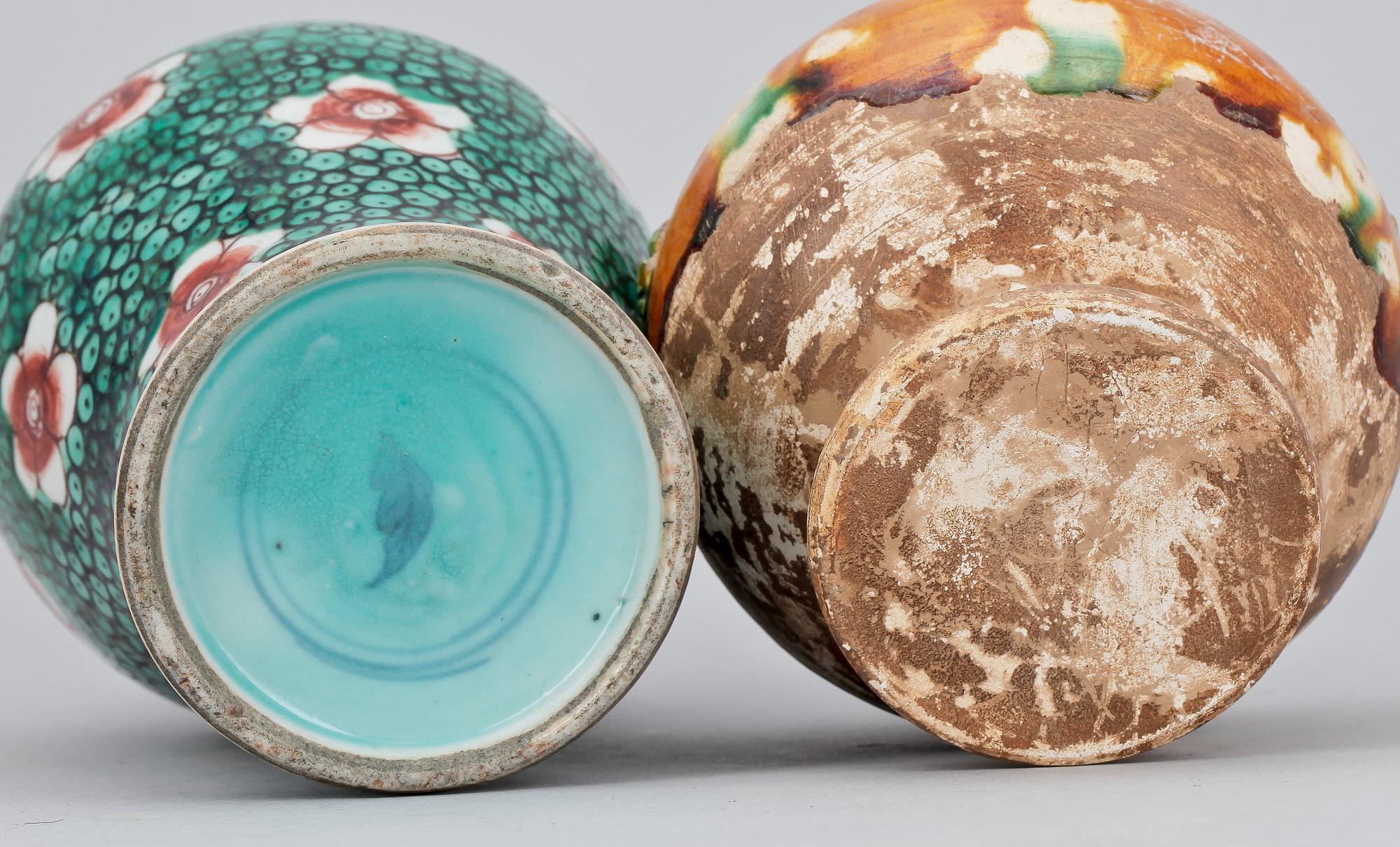 VASER, 2 st, keramik/porslin, Kina 1800-1900-tal.