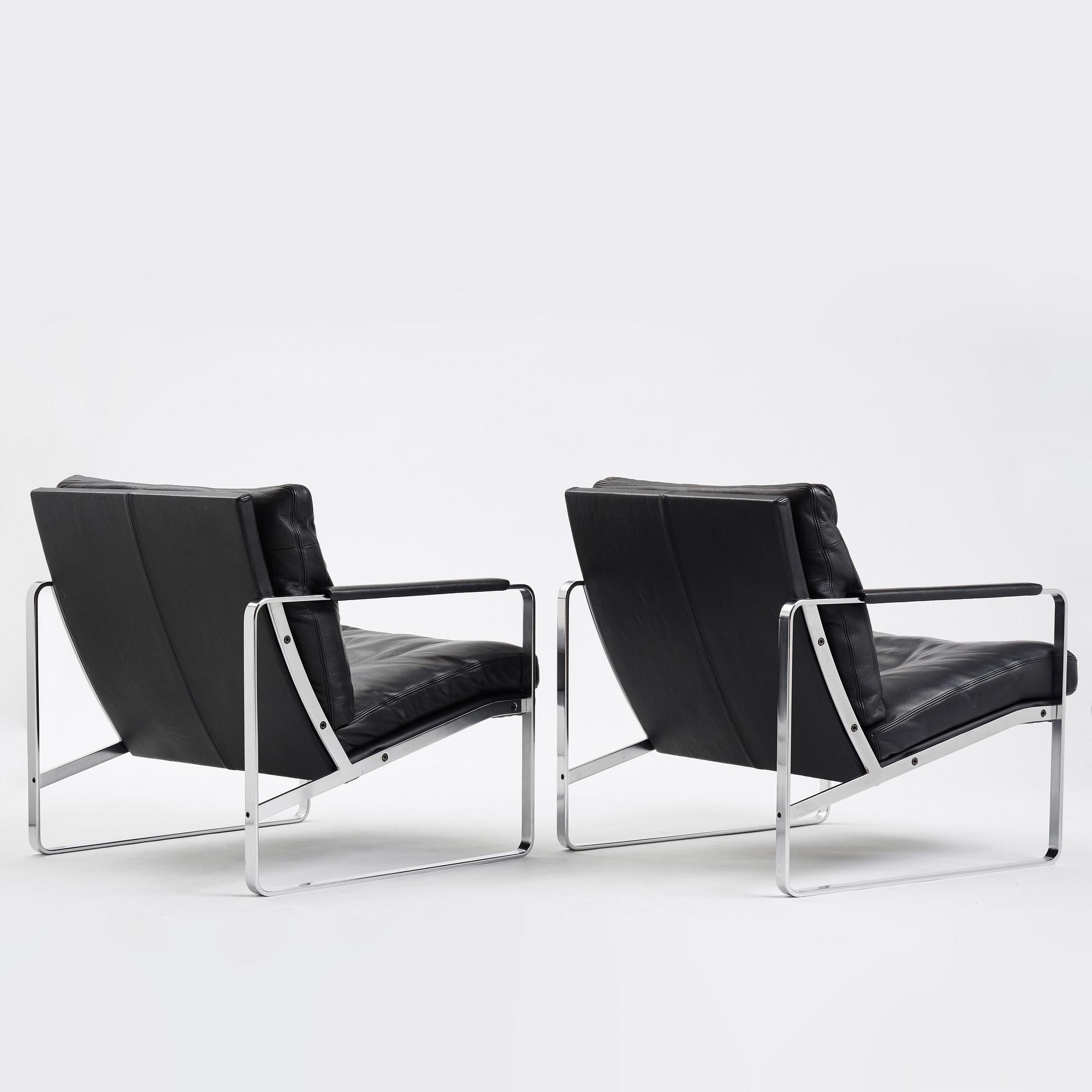 Preben Fabricius, a pair of easy chairs, model '710-10', Walter Knoll.