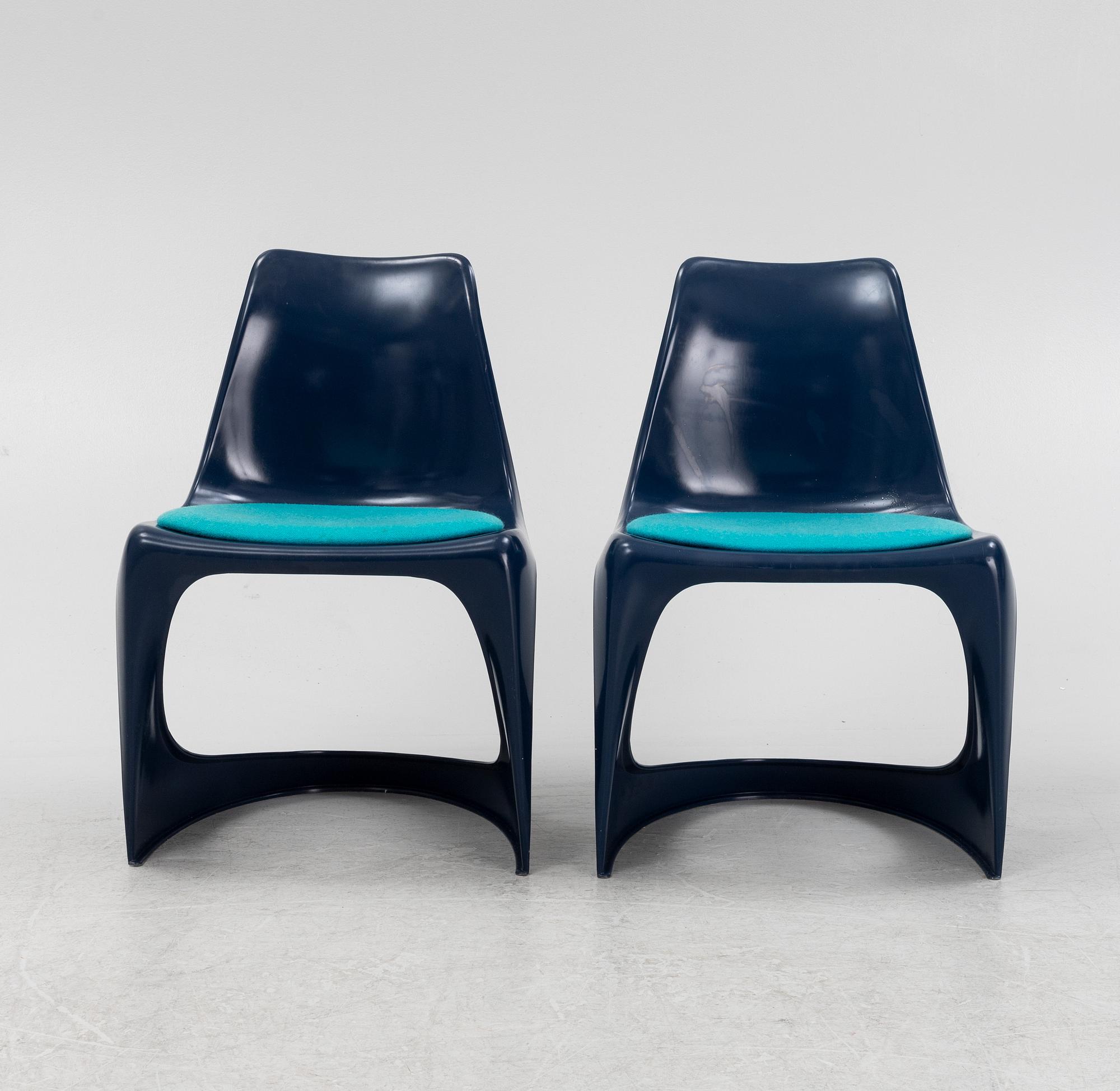 Steen Østergaard, a set of 6 '291' chairs, Denmark 1960's.