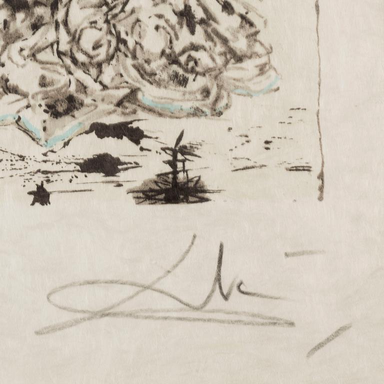 SALVADOR DALí, litografi, signerad och numrerad 39/300.