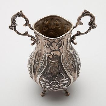 KAFFESERVIS, 4 delar, silver, Reino Johannes Harju, Helsingfors 1967. Vikt tot. 1598 g.