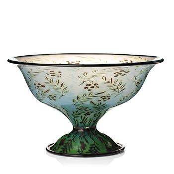 7. Simon Gate, & Knut Bergqvist, Heinrich Wollman, a graal glass bowl, Orrefors 1919, No 833.