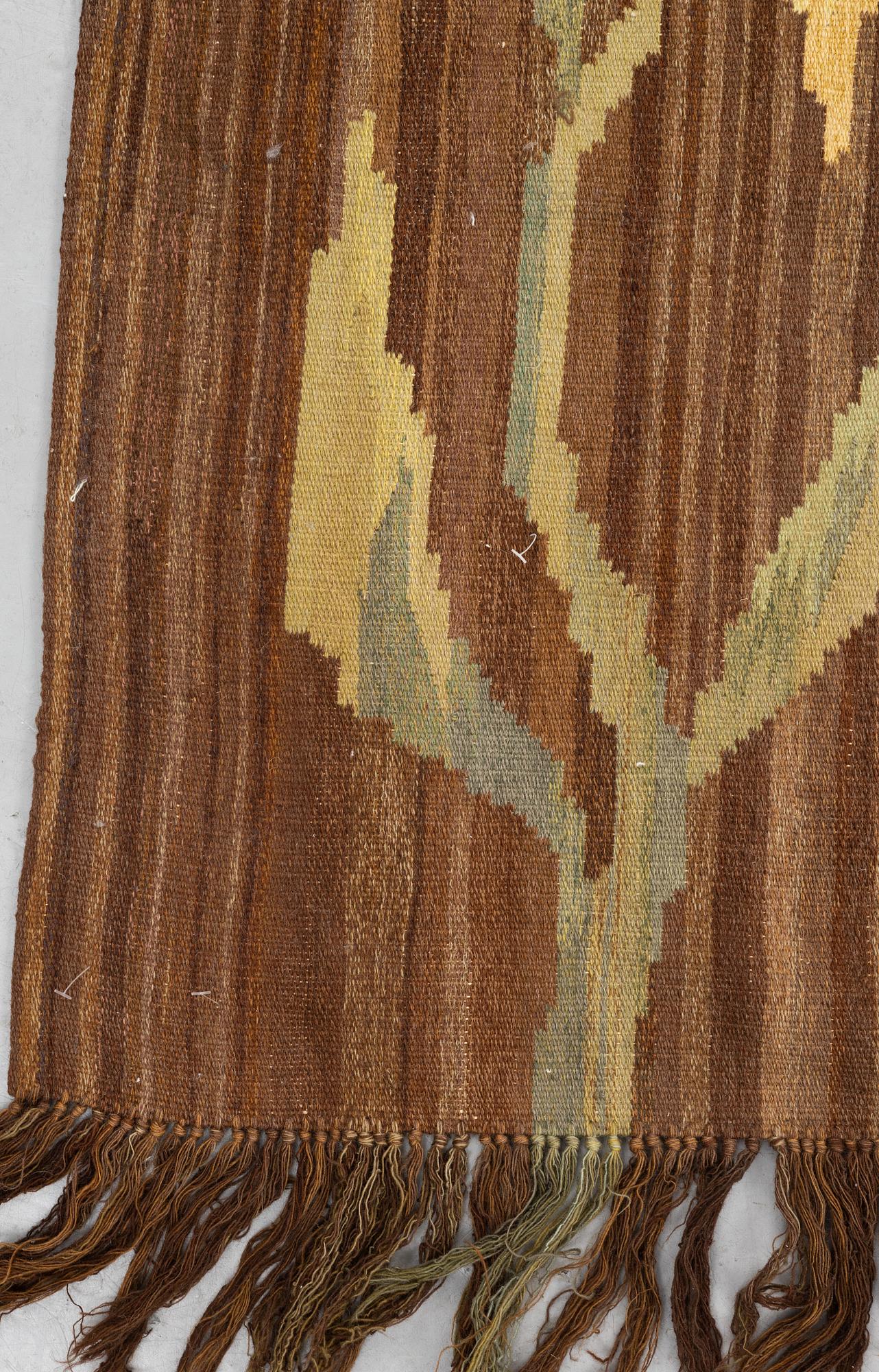 Vävd tapet, rölakan och gobelängteknik Sofia Widén 1943, ca 221,5 x 166,5 cm.