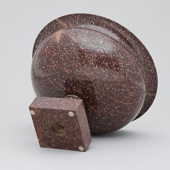 A Swedish Empire 19th Century porphyry bowl.