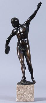 ALFRED MORET, tillskriven, skulptur, brons, sign.