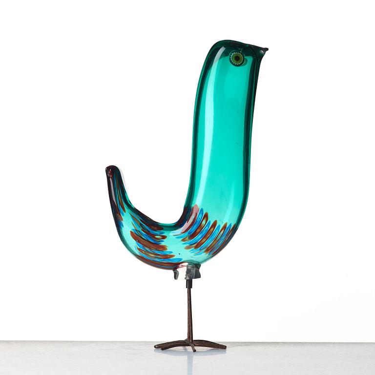 Alessandro Pianon, a "Pulcino" glass bird, Italy, 1960's.