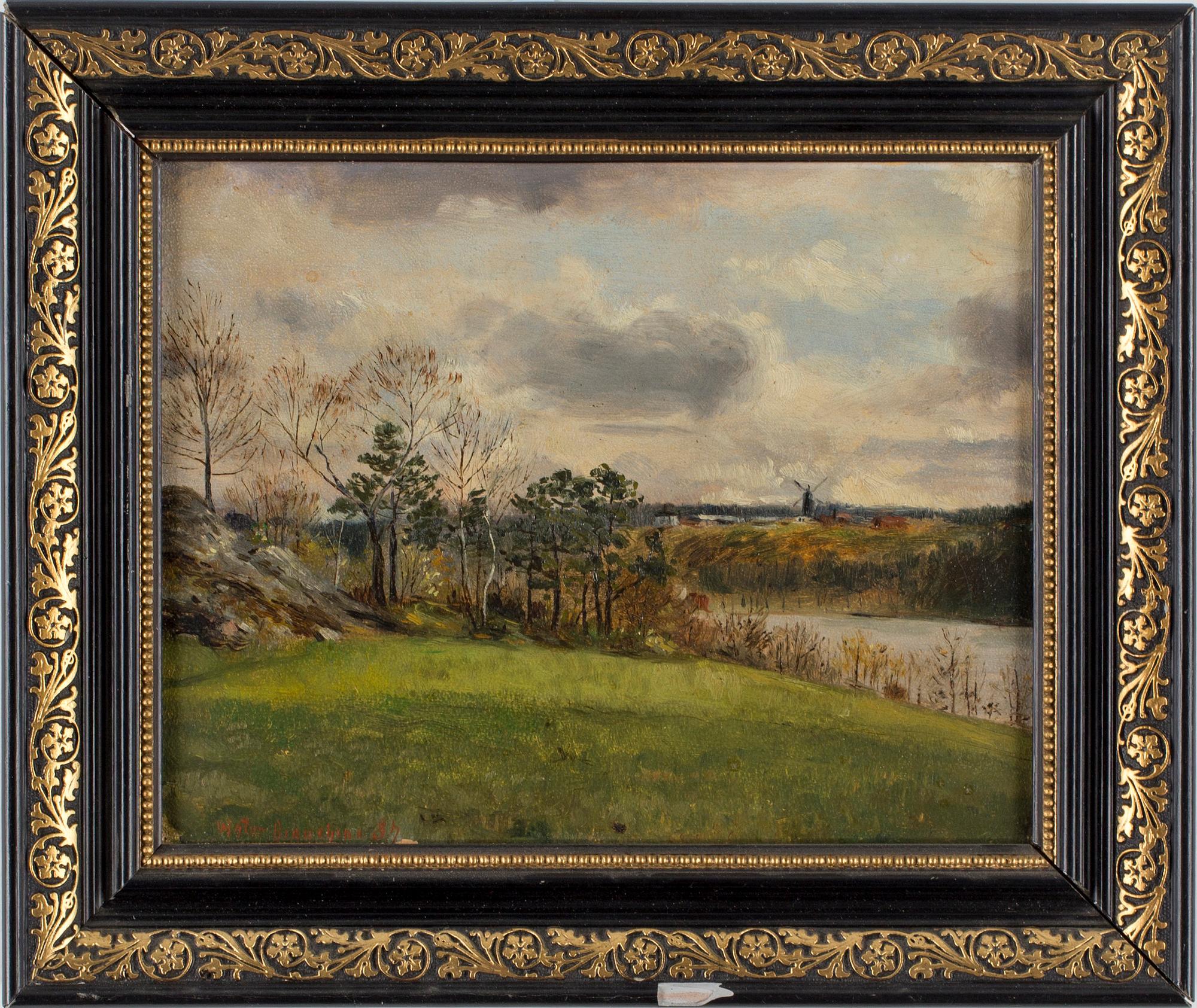 ARTHUR BIANCHINI, olja på pannå, signerad.