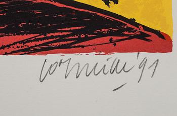 BEVERLOO CORNEILLE, 3 st serigrafier, signerade, numrerade 6/160 och daterade- 91.