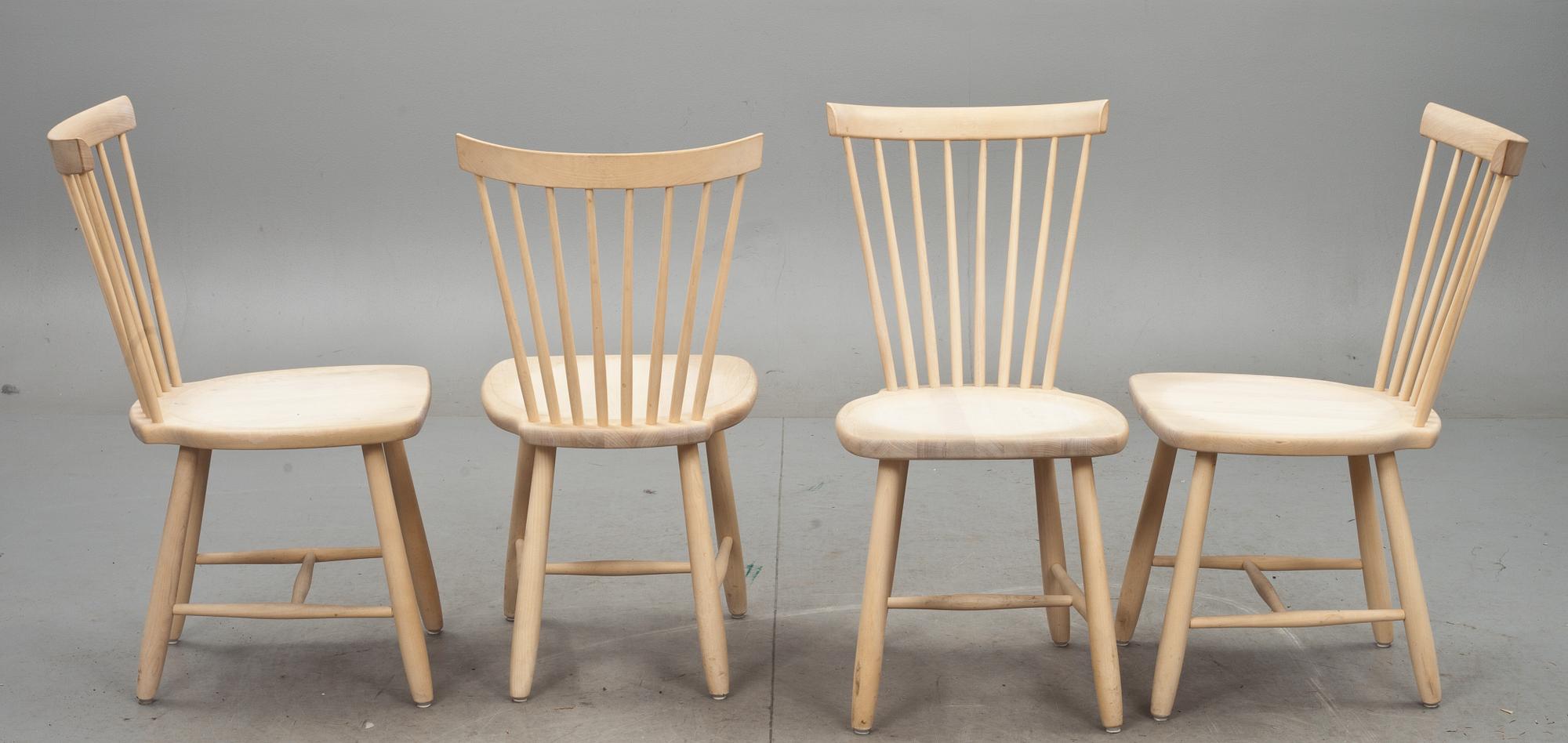 STOLAR, 4 st, "Lilla Åland", Carl Malmsten, Stolab, 2007.