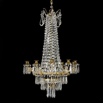 LJUSKRONA, oscariansk, 1800-talets slut. Höjd ca 90 cm.