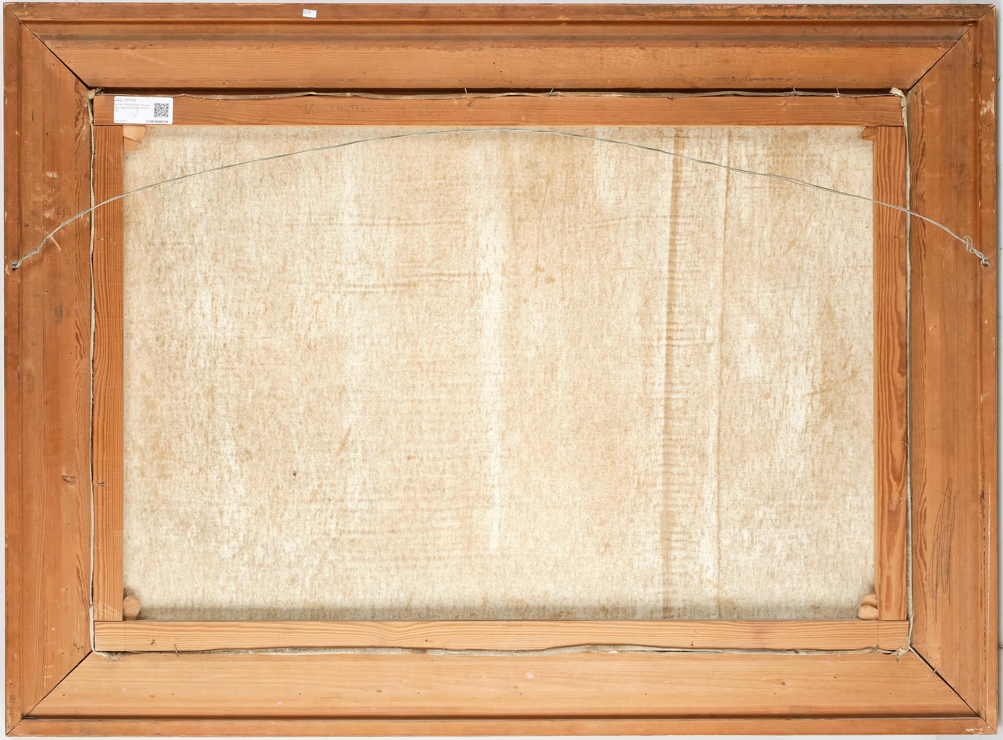 ELSIE STENSTRÖM. Olja på duk, signerad E.Stenström.