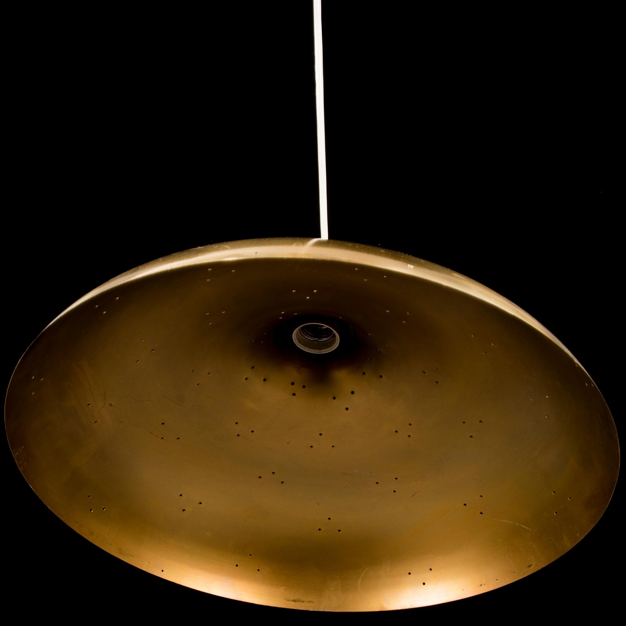 A mid-20th century pendant light.