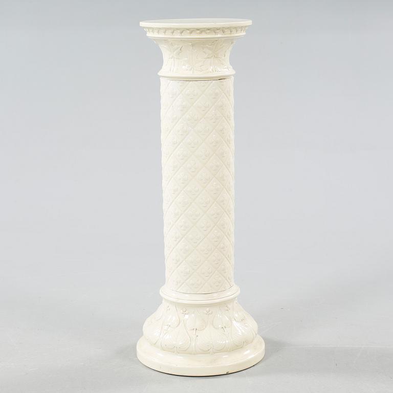 A majolica pedestal from Gustavsberg, 1897.