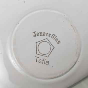 WILHELM WAGENFELT, 36 delar till teservis, delar, för Jenaer Glaswerke, Jena.