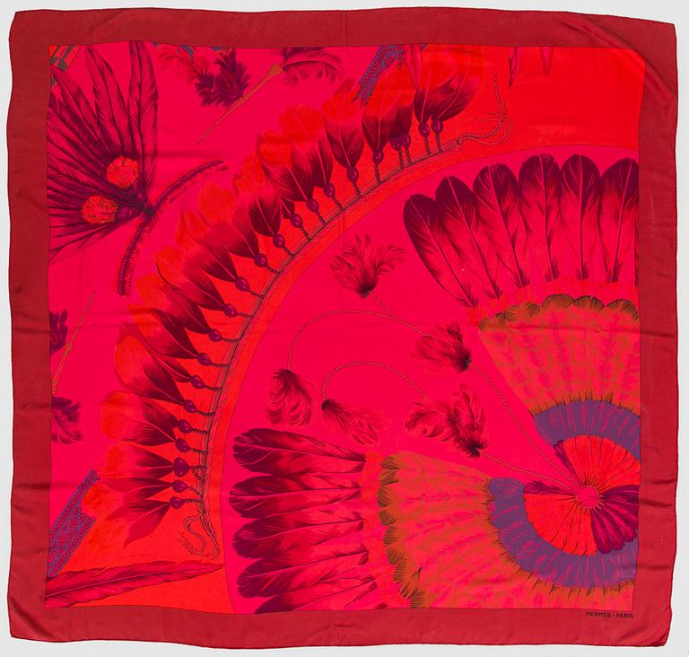 Hermès, a 'Brazil' silk shawl/scarf.