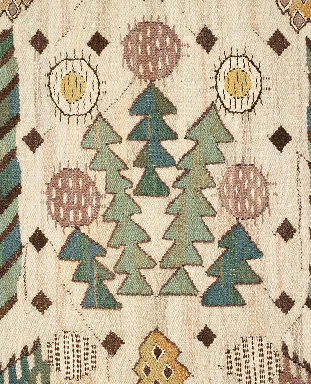Märta Måås-Fjetterström, DRAPERI, "Taraxacum", gobelängteknik, ca 250 x 158 cm, signerat AB MMF.