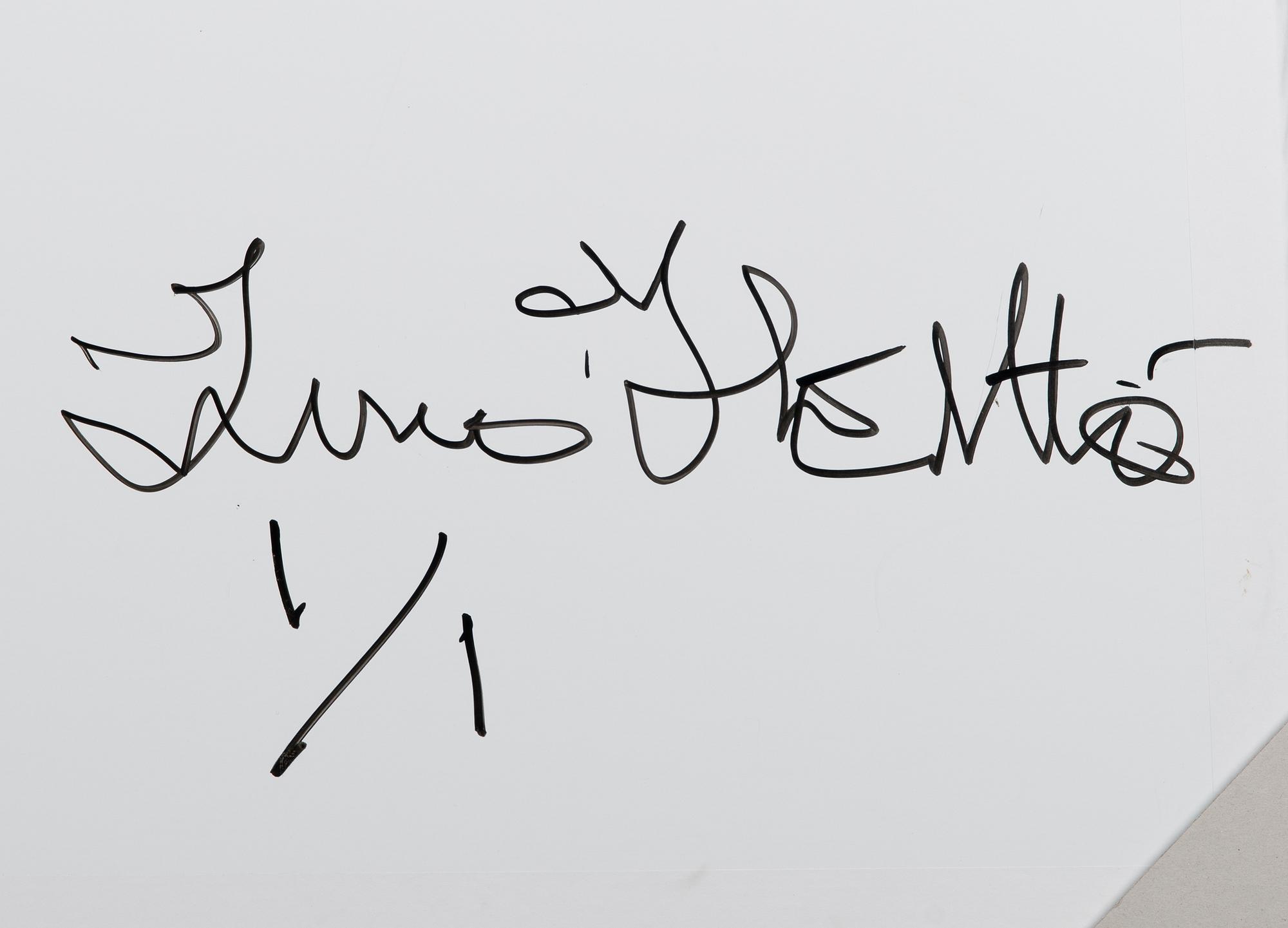 photograph, lambda-print, signed a tergo.