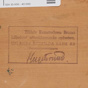 Bruno Liljefors, Flying Swan.