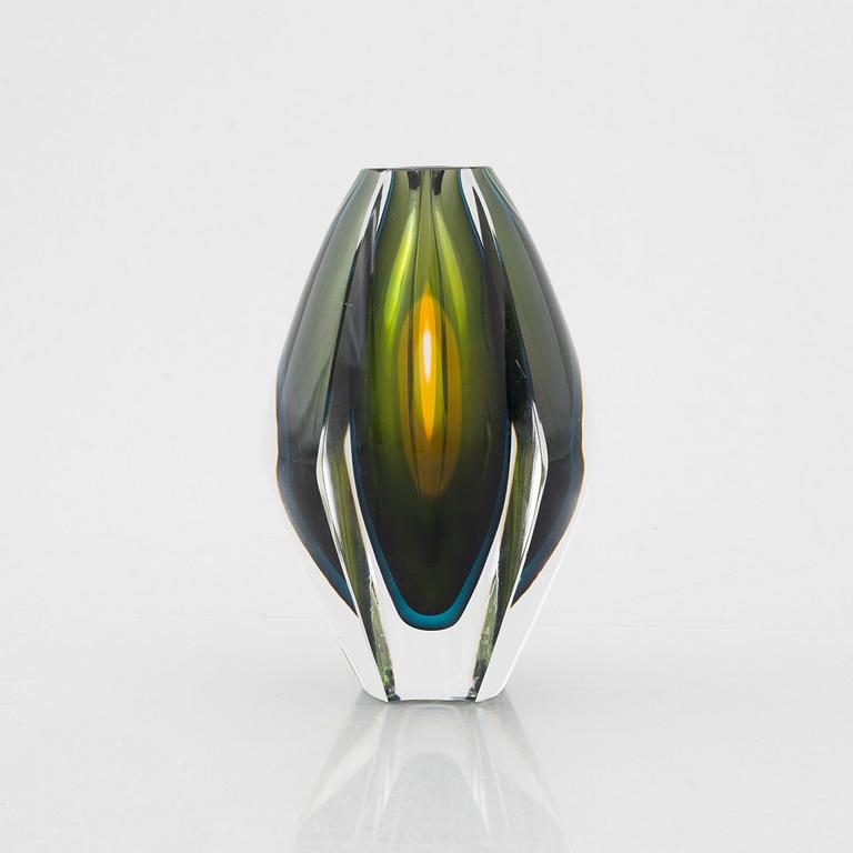 Mona Morales-Schildt, vase, glass, "Ventana", Kosta.