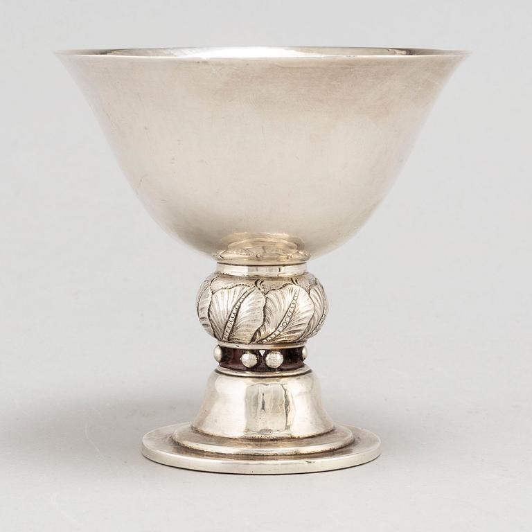 GEORG JENSEN INC USA, skål på fot, silver 925/1000, 1900-talets mitt.