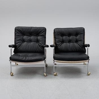 Bruno Mathsson, a pair of 'Karin' armchairs for Dux.