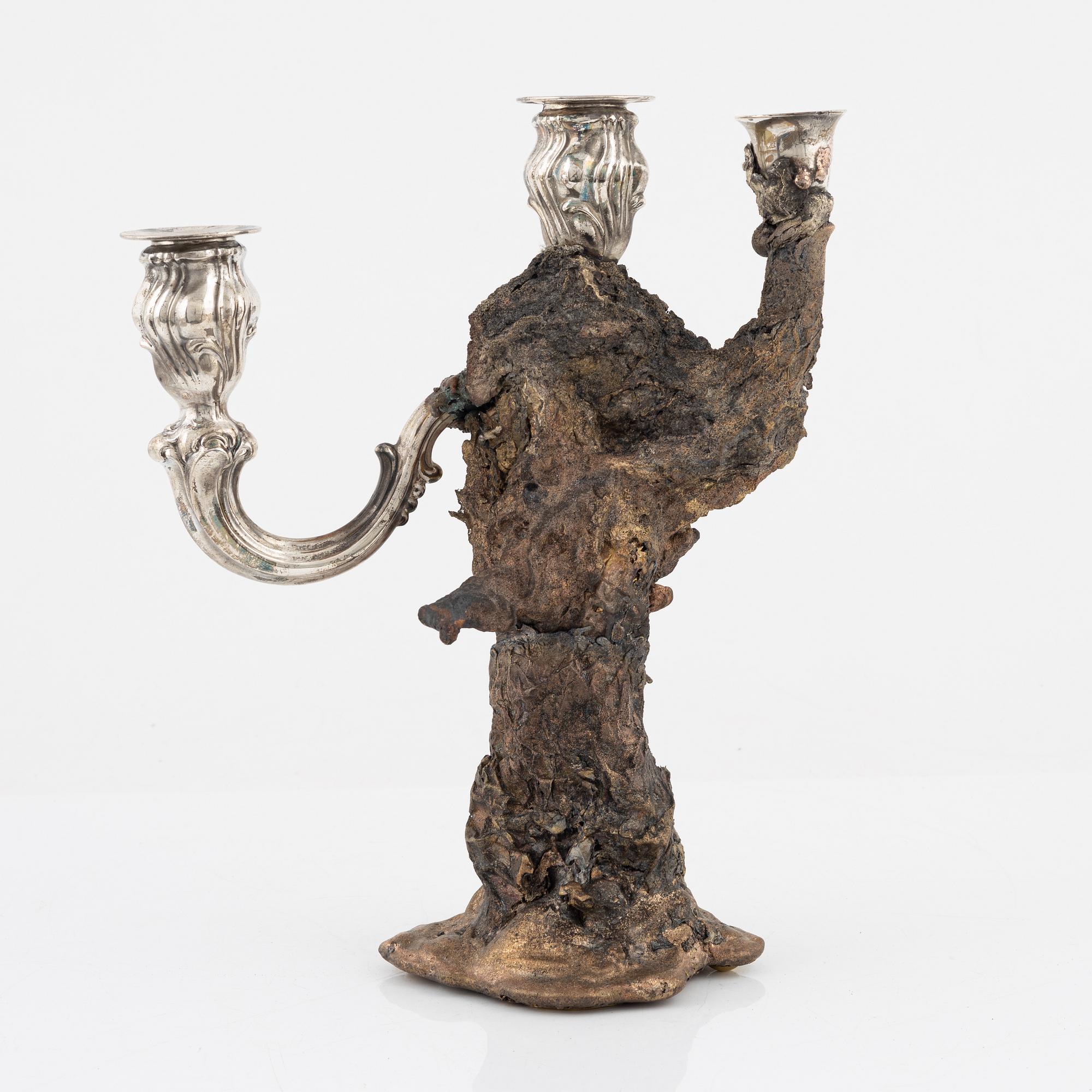 Olle Olls, a candelabra/light object, 2021.