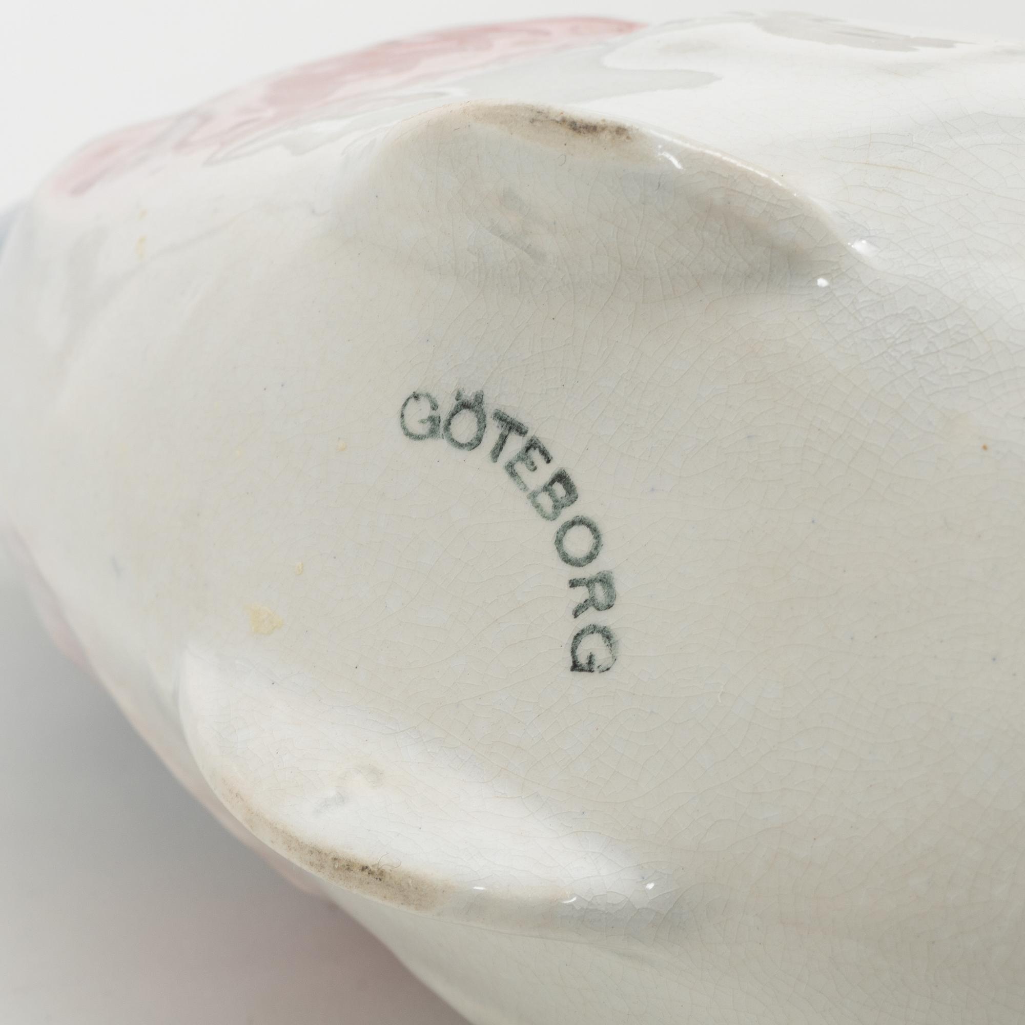 Såskannor, ett par, flintgods. Göteborg, omkring 1900.