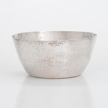 Tapio Wirkkala, skål, silver, TW 243, Kultakeskus, Tavastehus 1979.
