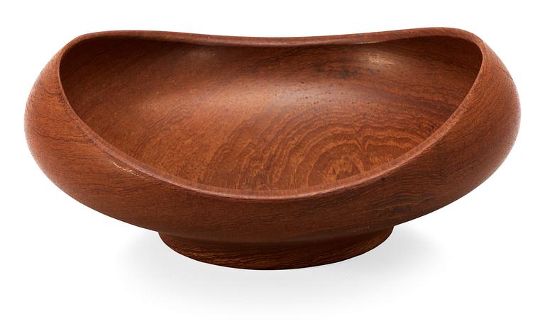 A Finn Juhl teak bowl by Kay Bojesen Denmark.