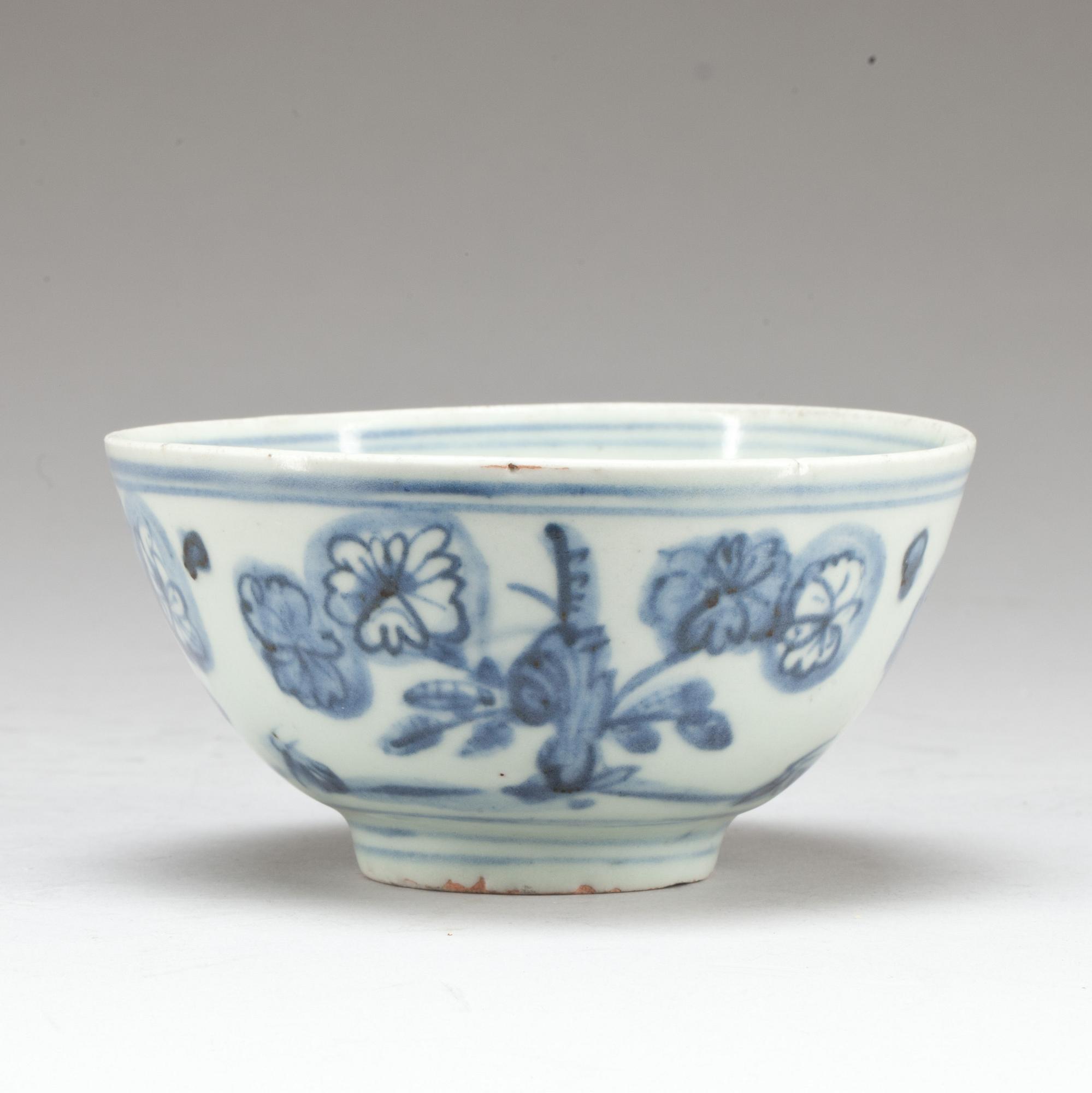 SKÅL, porslin, Kina. Ming dynasti (1368-1644).