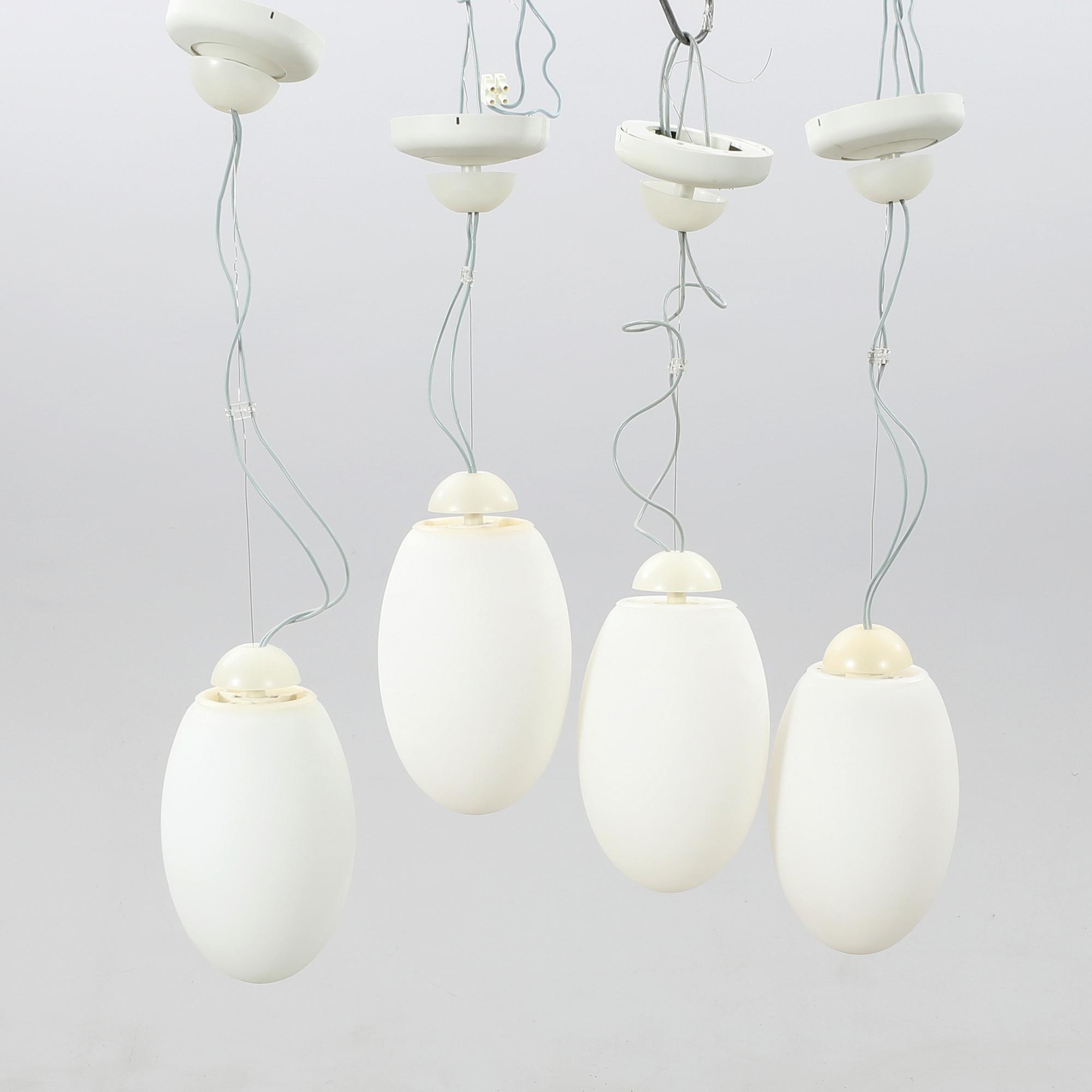 Achille Castiglioni, taklampor 4 st "Brera" för Flos 2000-tal.