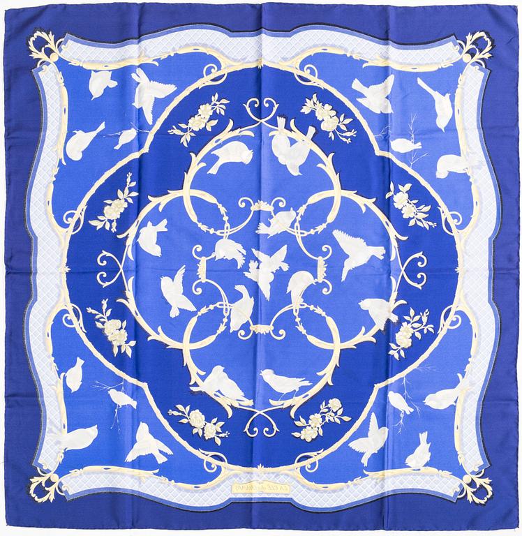 Hermès, a 'La Clé des Champs' silk scarf.