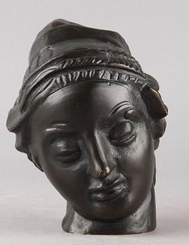 CARL MILLES efter. Skulptur, patinerad brons. Sign C Milles.