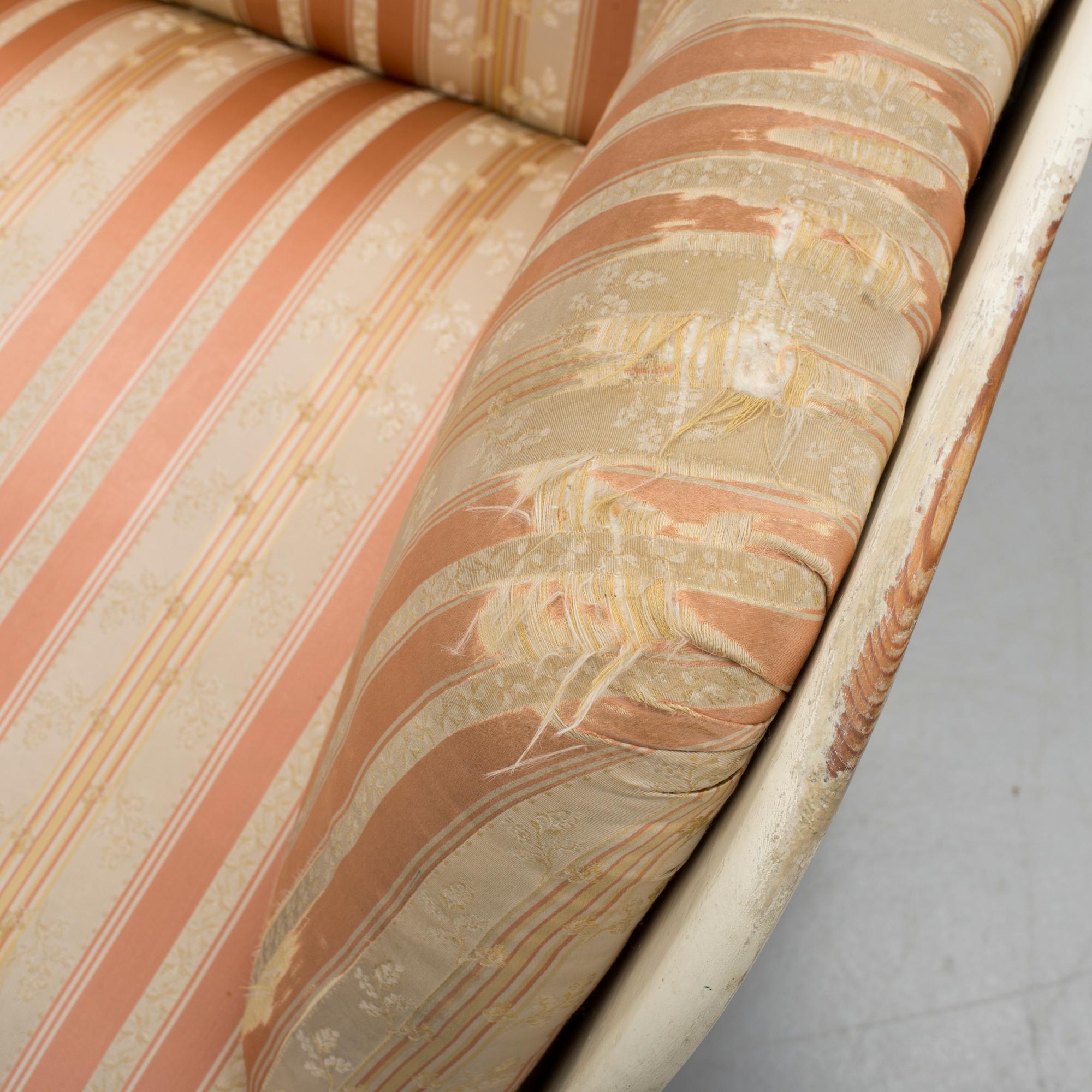 TRÅGSOFFA, gustaviansk, omkring år 1800.