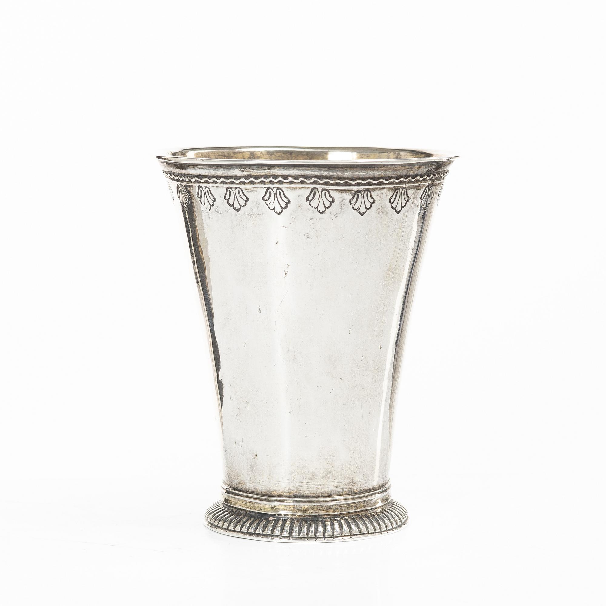 A Swedish silver beaker, late 18th century, possibly H Scharén, Marstrand.