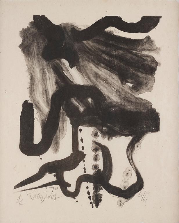 Willem de Kooning, "Woman with corset and long hair".