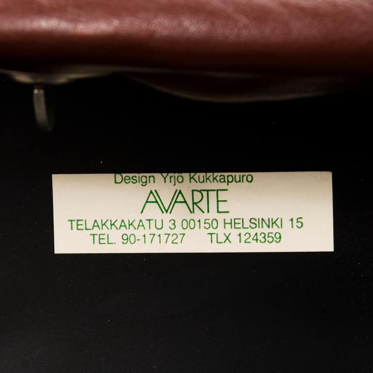 YRJÖ KUKKAPURO, Kulmasohva, "Saturnus", Avarte 1980-luvun alku.