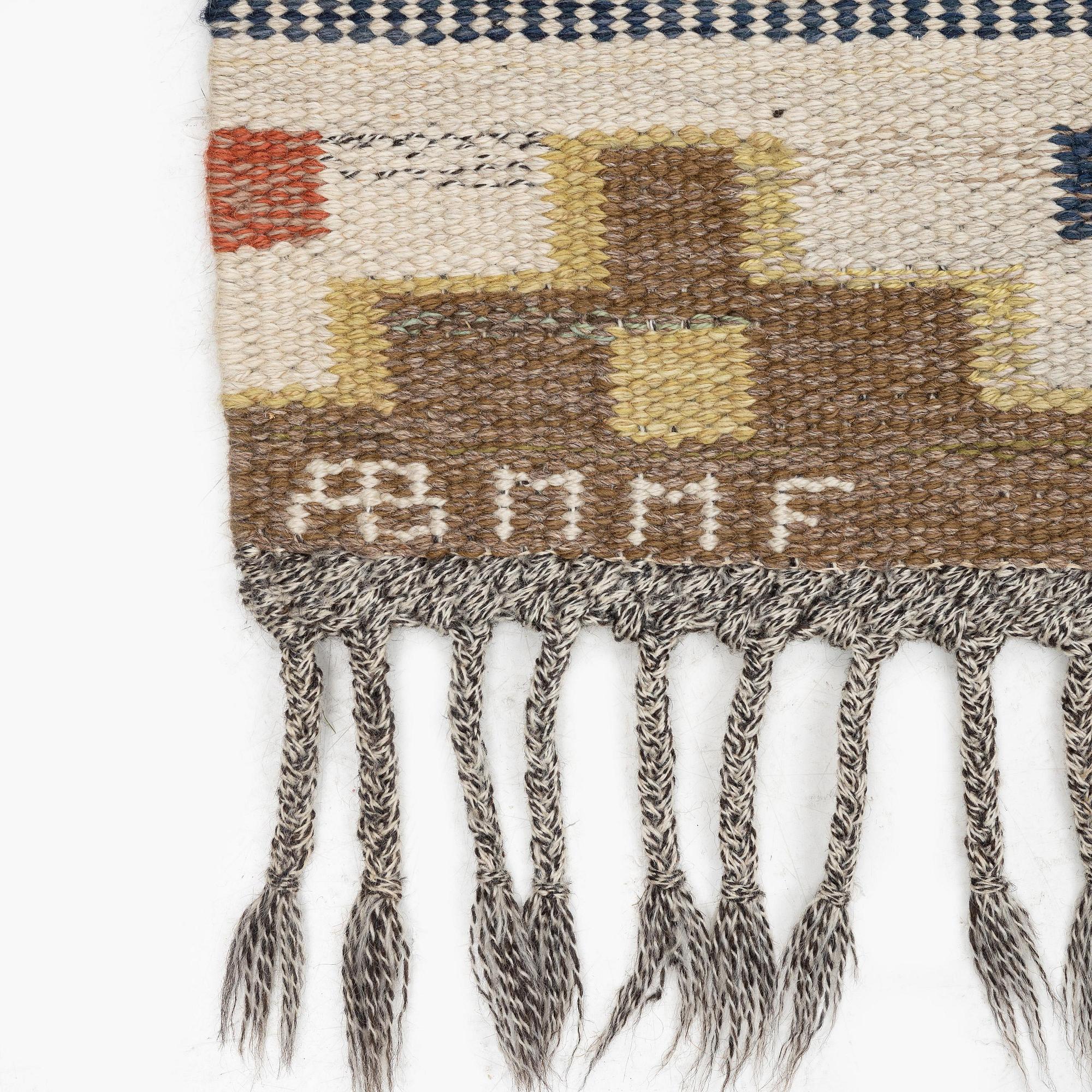 Märta Måås-Fjetterström, a carpet, "Bruna heden", flat weave, c 309 x 209 cm, signed AB MMF.