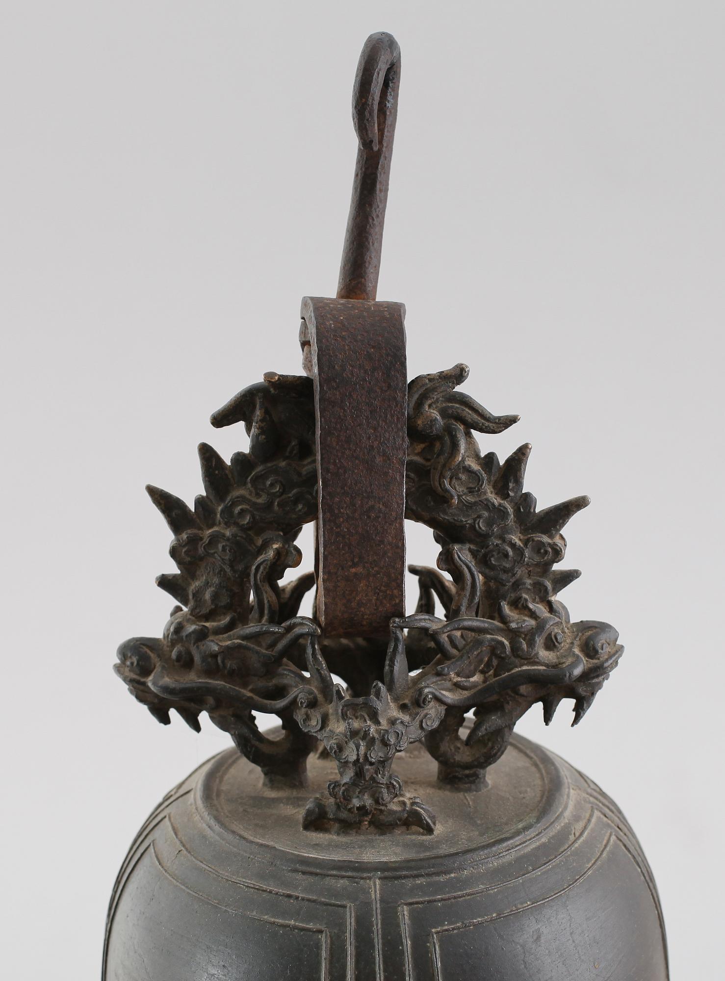 KLOCKA, brons, orientalisk, 1800/1900-tal.