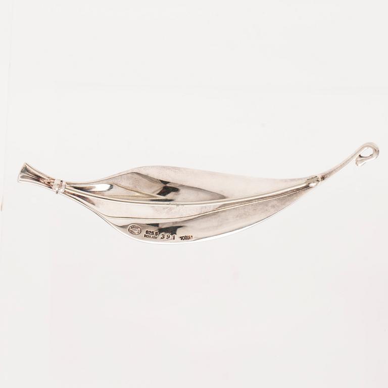 Vivianna Torun Bülow-Hübe, brosch, silver, Goerg Jensen, Danmark.