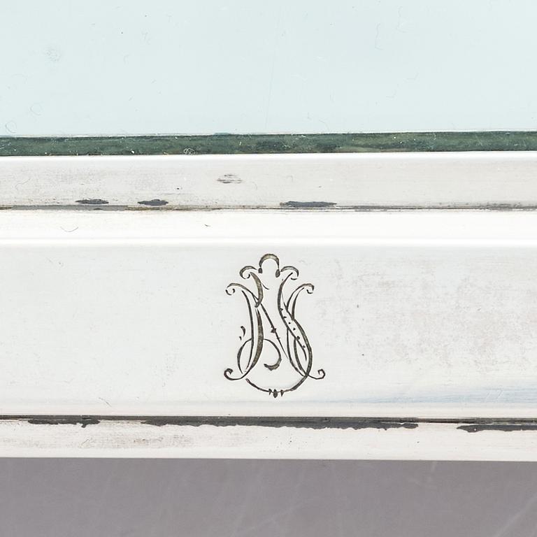 Spegel, silver, sannolikt Joseph Winkler, Wien 1798, Österrike. Nyklassicism.