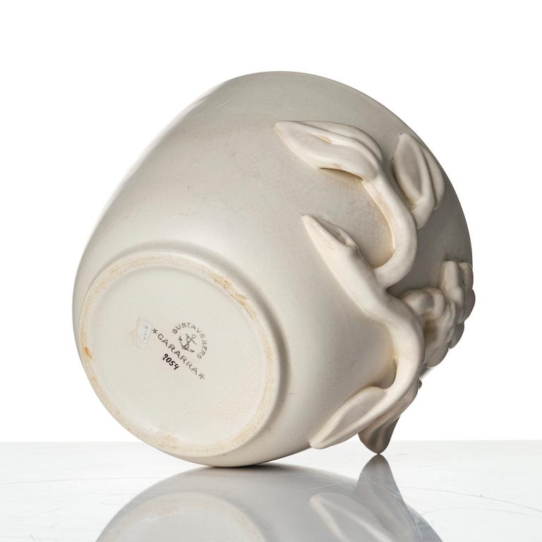 Wilhelm Kåge, a "Carrara" ceramic vase and bowl, Gustavsberg 1930s-40s.