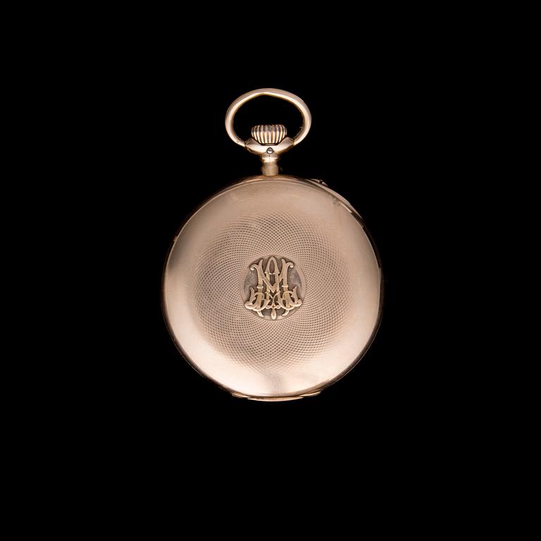 FICKUR, guld 14 k, A/B Schweiziska uraffären A.E Haglund, Helsingfors, total vikt 102 g.